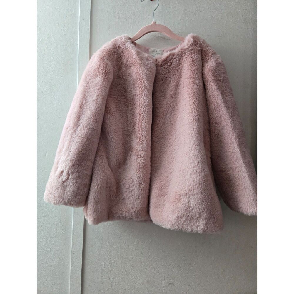 Jaclyn Smith Girls Spenser - Faux Fur Coat/Cape